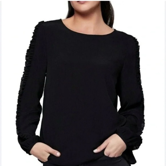 Anthropologie Sanctuary ruffle sleeve top - Picture 2 of 5